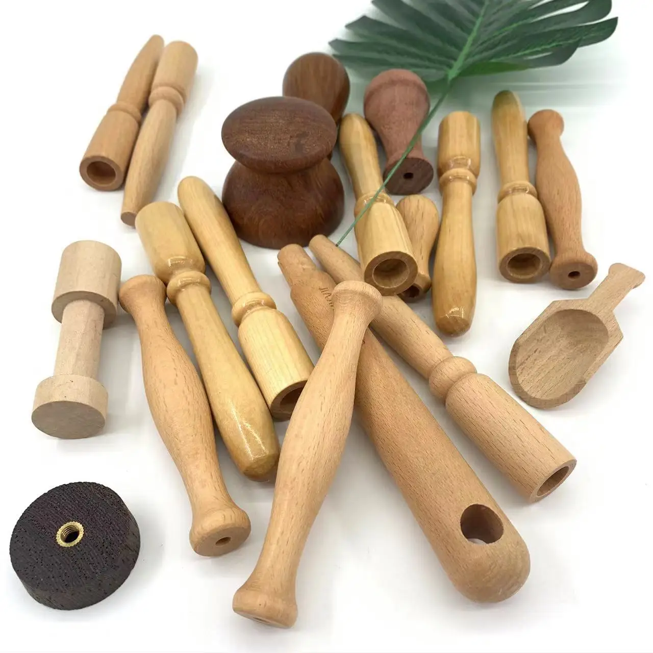 2023 new design luxury wooden furniture knobs handle wooden dome knob round wooden drawer knob