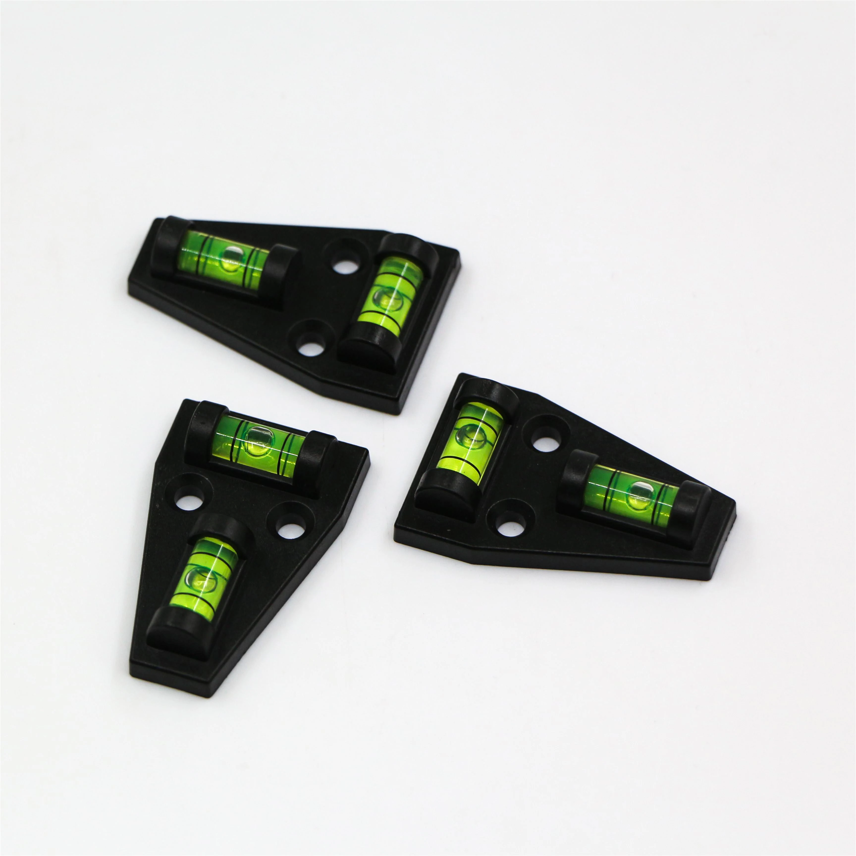 Horizontal bubble level with mounting hole on the base of small-size level meter