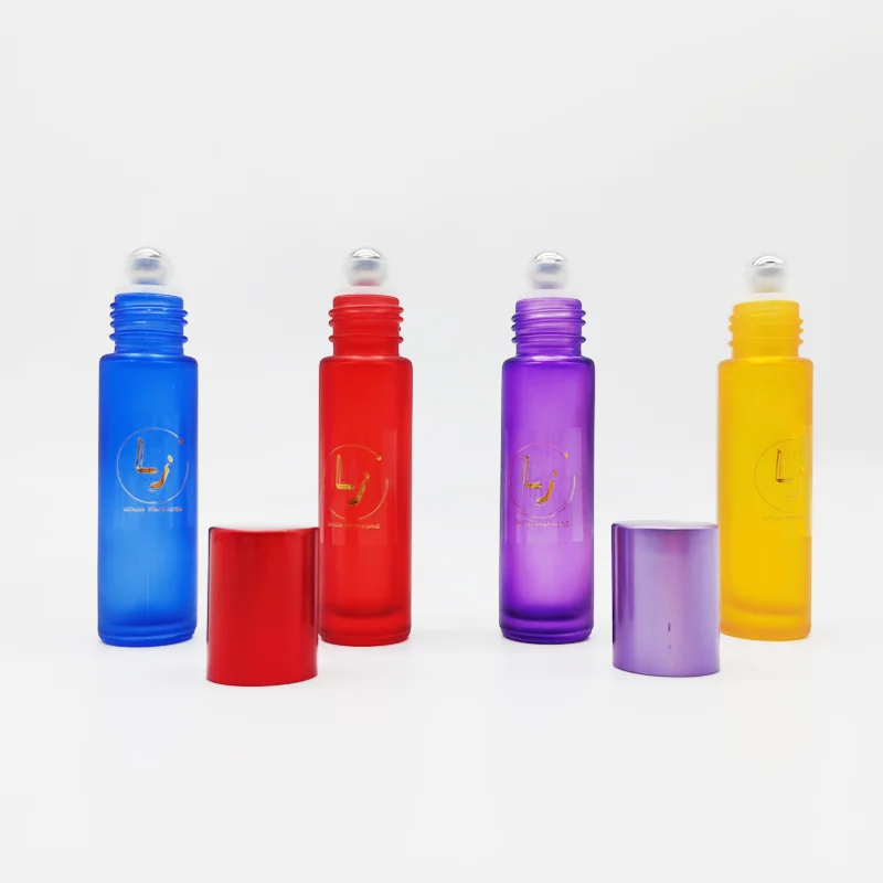 Wholesale  custom latest design 10ml transparent  deodorant perfume glass roll on bottle