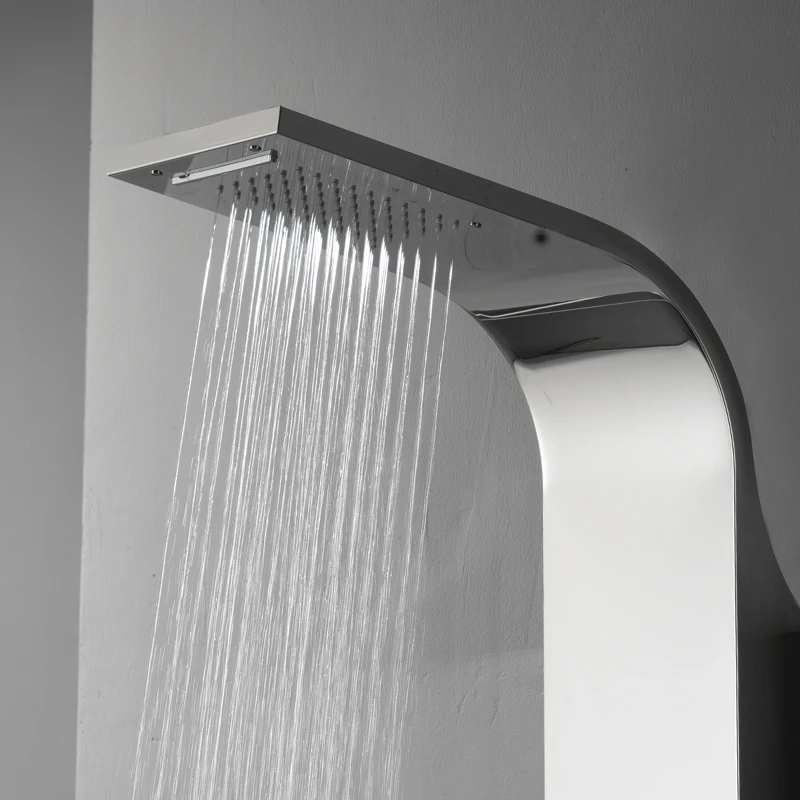 2022 new design bathroom wall mounted stainless steel Waterfall column set tower Shower Panel