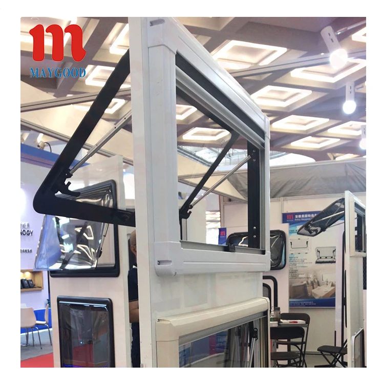 Maygood aluminum 350x500mm MG17RW RV rounded corner window with E13 for RV caravan and modified car