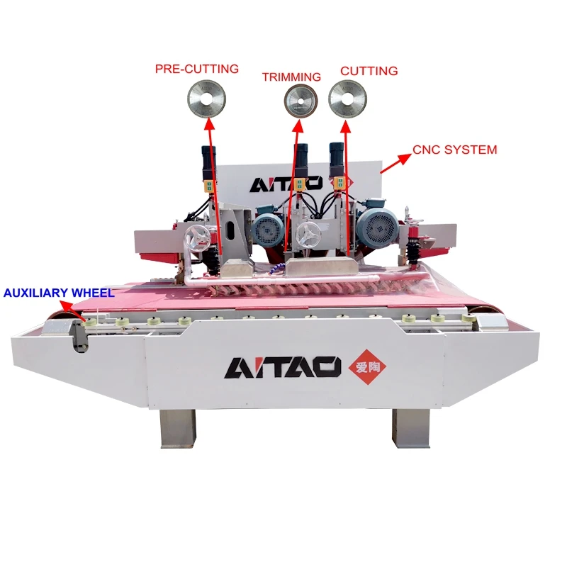 3-ножевая машина для обработки плитки AiTao CNC новейшее оборудование резки