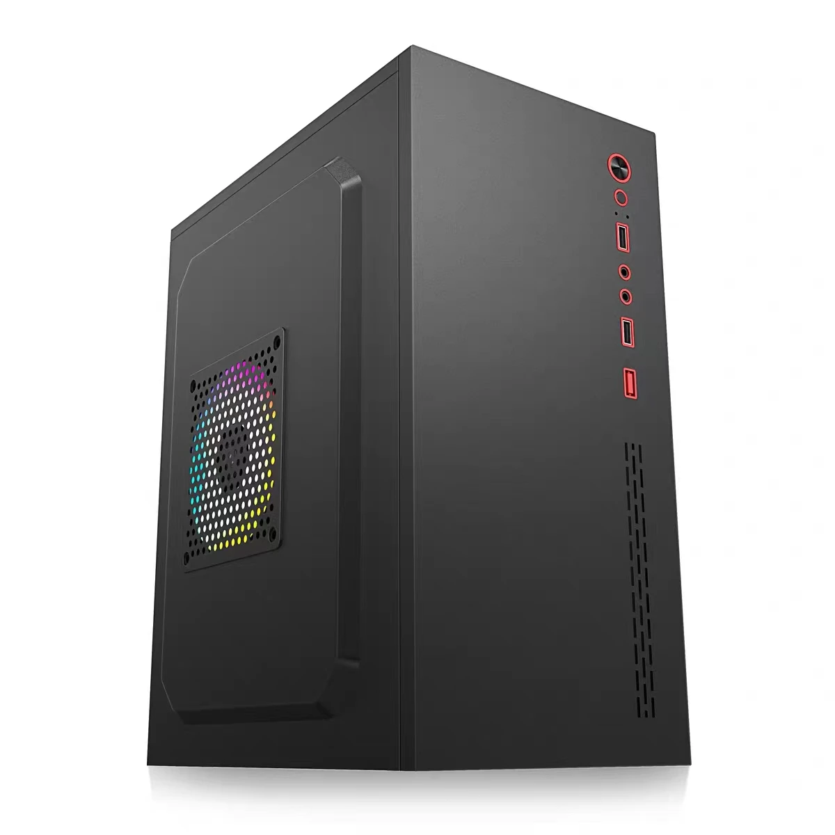 Customized Wholesale computer parts accessories cabinet case desktop tower OEM ATX slim micro computer case optional  handle