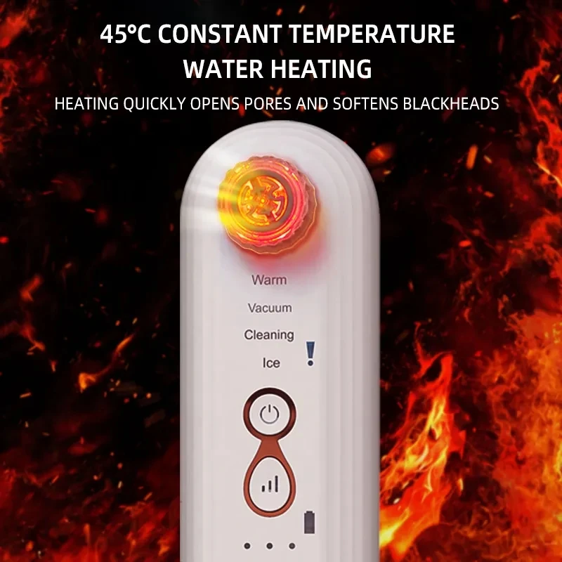 2023 Hydra Peel Handheld Microdermabrasion Blackhead Removal Device with LED Light Big Suction