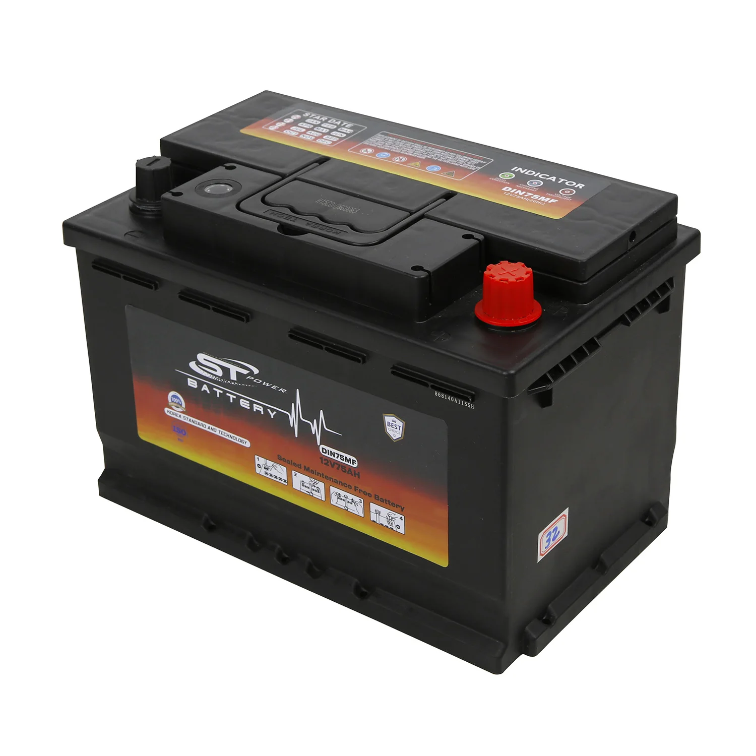 Full Capacity  DIN74 12V 74Ah Maintenance Free Car Battery