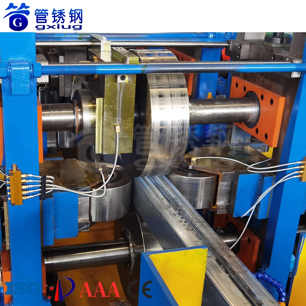 GXG Direct Square Forming Of Carbon Steel Galvanized High Frequency Pipe Welding Machine ERW Tube Mill Without Change Mold