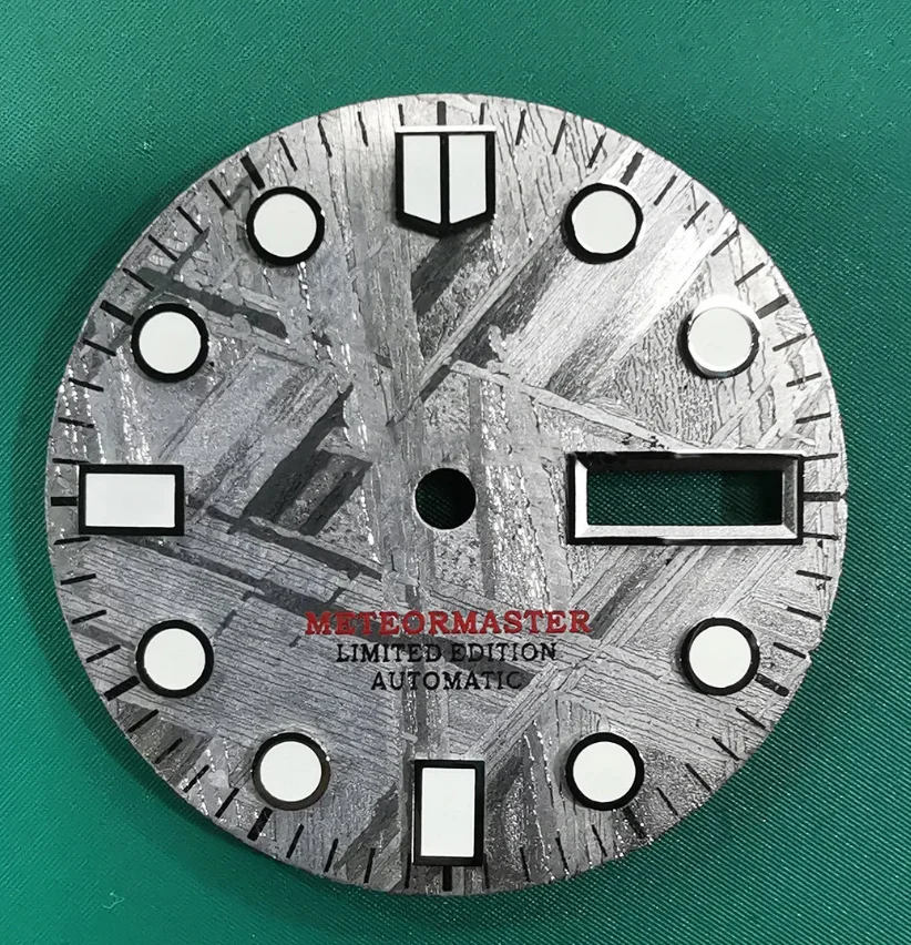 Meteorite dial Watch Factory Custom Size Round Thickness Embossed Parts Oem Logo High Quality