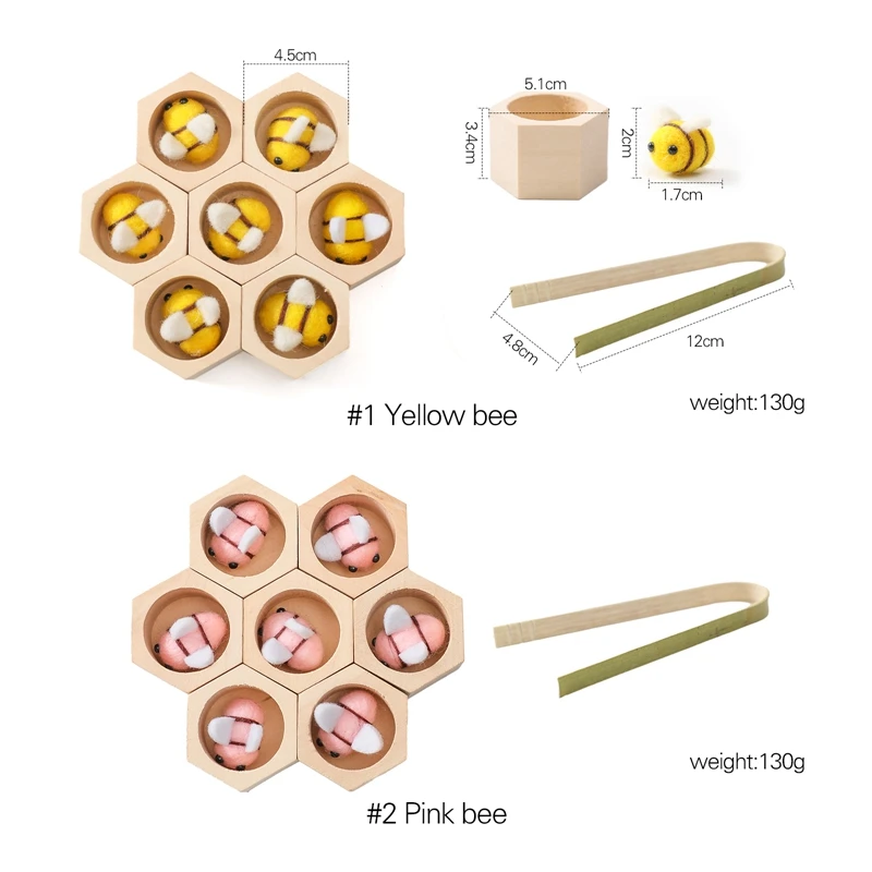 Wholesale Exclusive Montessori wooden beehive toys Educational Sensory toys Montessori Bee Toy for Children Kids