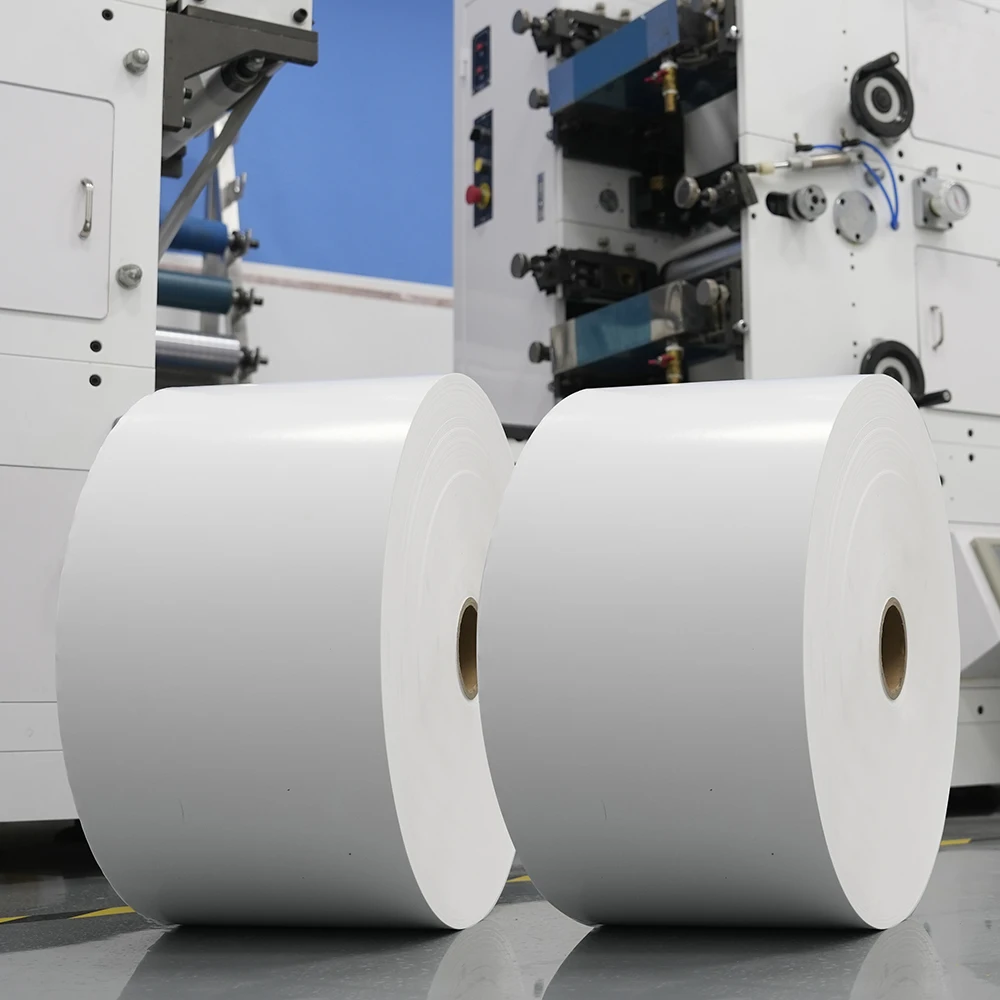 FSC paper certificated adhesive labels materials jumbo rolls and cut rolls