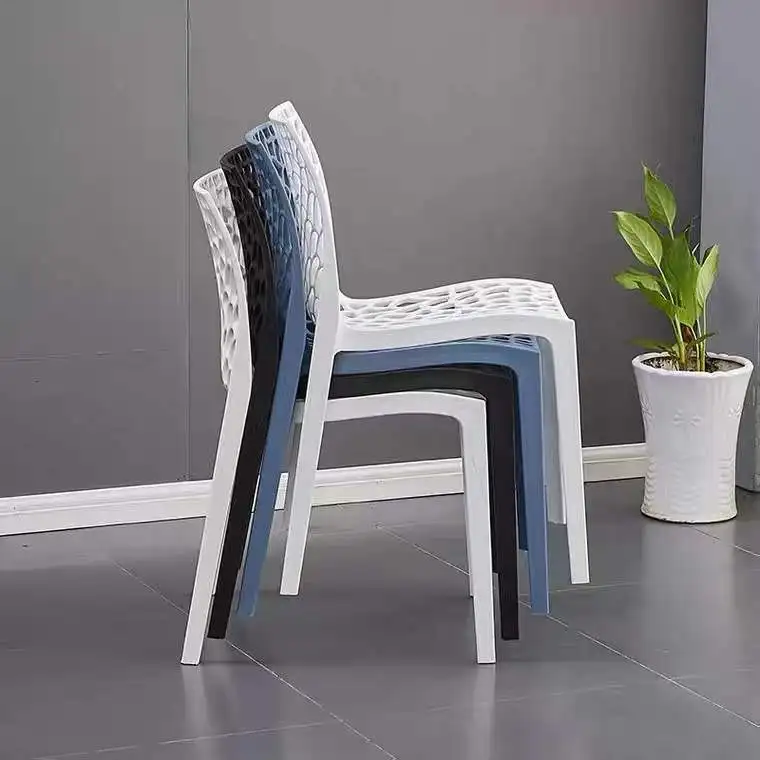 modern dining chair home furniture all PP made stackable plastic chairs seat cooling factory wholesale best quality and price