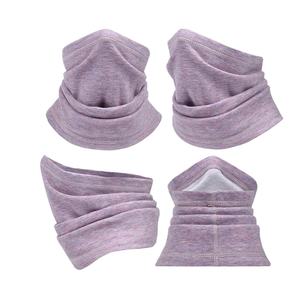 
2020 new arrived fleece neck warmer reversible autumn winter neck gaiter tube ear warmer headband face bandana for woman 