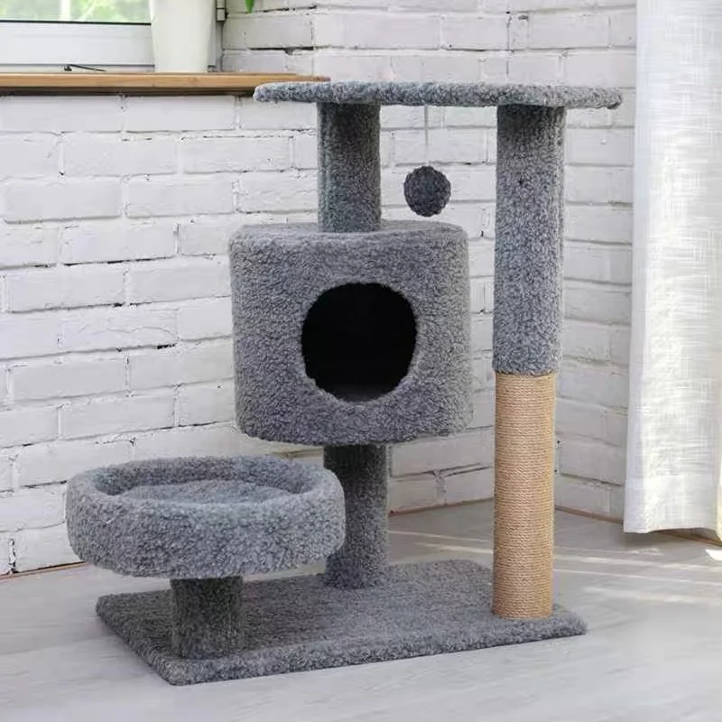 Natural Paradise Cat Tree Condo pet house Tower Cat Furniture for small Cats