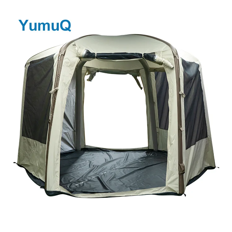 YumuQ Inflatable Tent Camper Air Tube Pump Beam Tents For Family Camping Outdoor