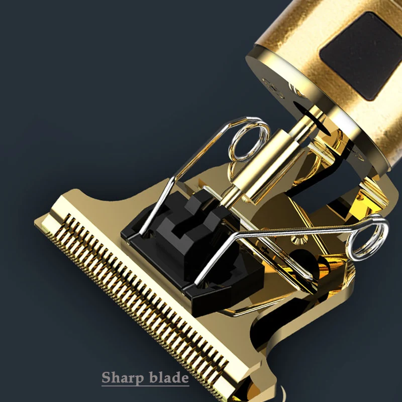 New hot hair clipper selling high quality LCD power supply display electric cordless barber professional barber pusher