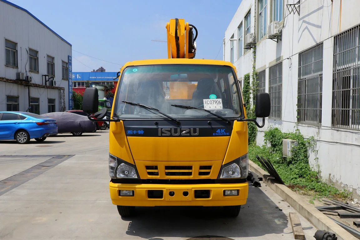 2024 China Aerial Ladder Fire Truck XCMG Isuzu 120 HP 4X2 Double Row New High-altitude Operation Trucks For Sale