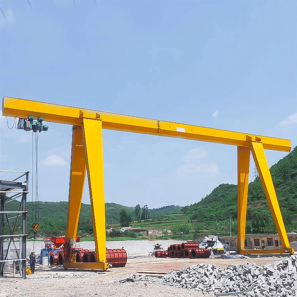 Hot sale single girder travelling manual indoor gantry crane with simple frame