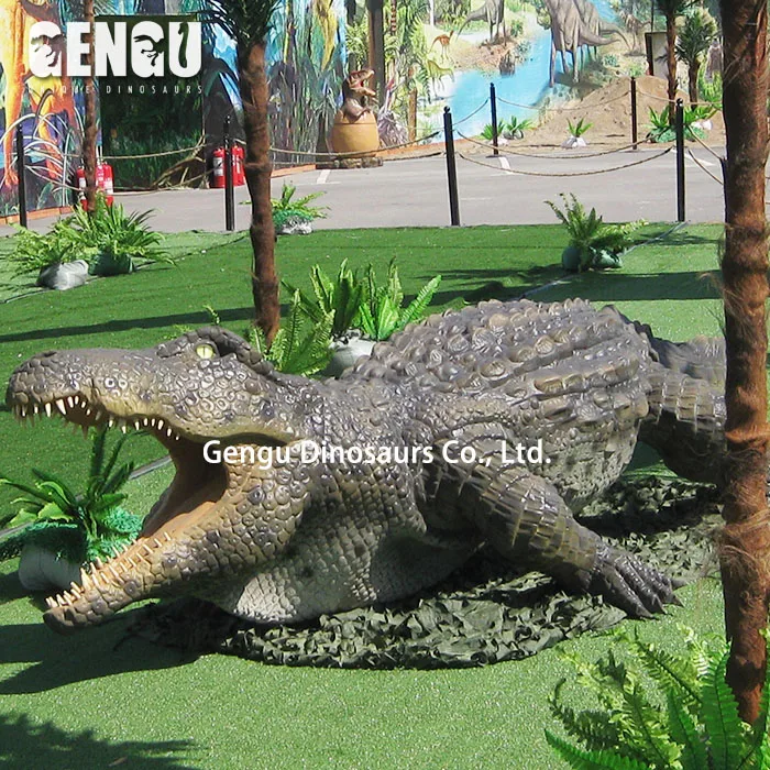 Simulate Crocodiles Outdoor Animatronic Animal Alligator