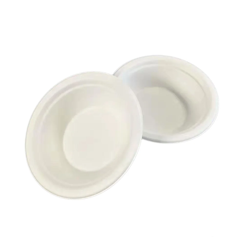 
Biodegradable Sugarcane bagasse pulp soup paper tableware 350 ML bowl eco friendly tableware 