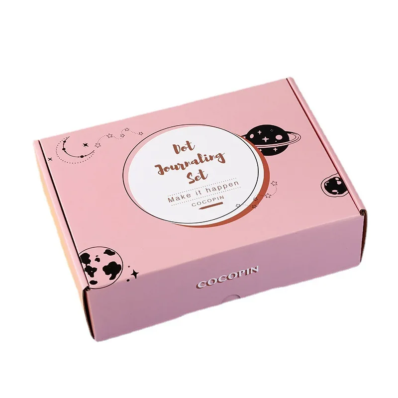 Wholesale Recycled Pink Color Airplane Box Colored Custom Logo Printed Packaging Boxes Corrugated For Clothes