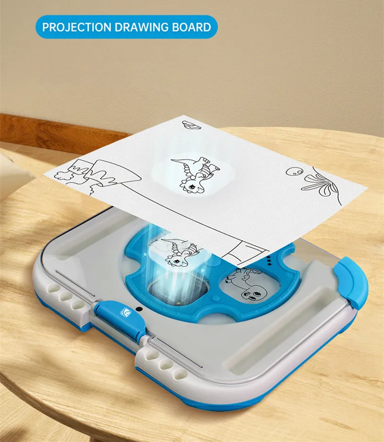 Drawing Projector Table for Kids Trace Draw Toy with Light Painting Art Child Education Doodle Board Desk Set Birthday Gifts