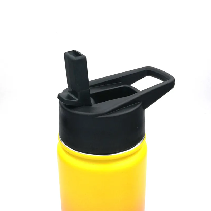 BPA Free Thermos Wide Mouth Sport Replacement Straw Cap Lids For Hydro Stainless Steel Water Bottle Vacuum Flask