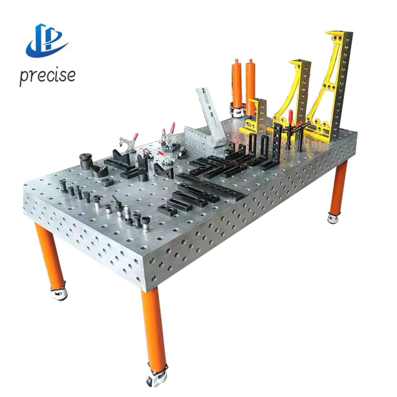 Cast Iron Steel 3d Flexible Welding Platform Fixture 3d Porous Positioning Riveting Welding Flat Plate Robot Worktable
