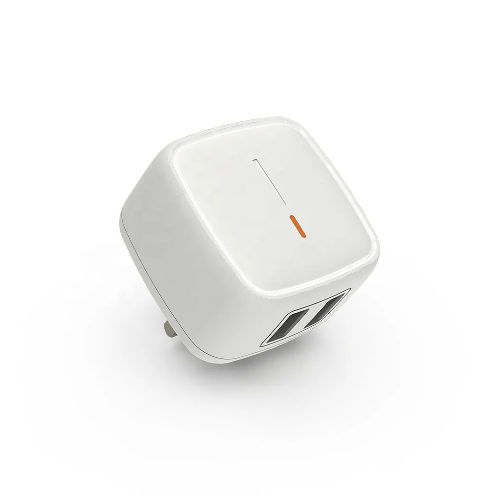 YC-249B 2021 Original 3 pin Plug US EU UK Travel USB Phone Charger Power Adapter Universal 12W 2 Port UK Charger For iphone