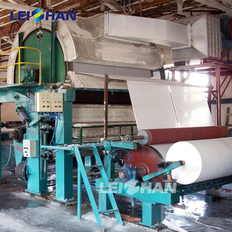 5Tpd Old Books Waste Paper Recycling Machine Production Line Make Napkins Tissues Paper Making Machine