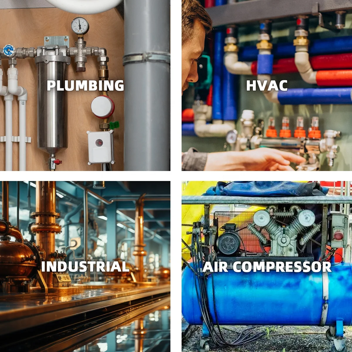 Lanlang OEM No Lead Pipe Connector 1/2 Inch Pex Brass Fittings Elbow Tee Coupling Pex Fittings For Pex Pipe