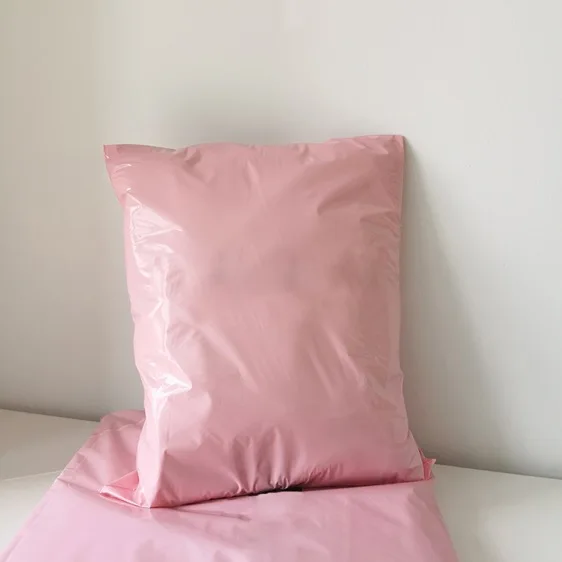 customize biodegradable recycle pink shipping envelope poly mailers for clothing
