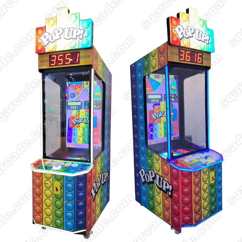 Coin Operated Indoor kids Simulator pop up Ball Arcade Vending Machine Lottery Ticket Redemption Game Machine