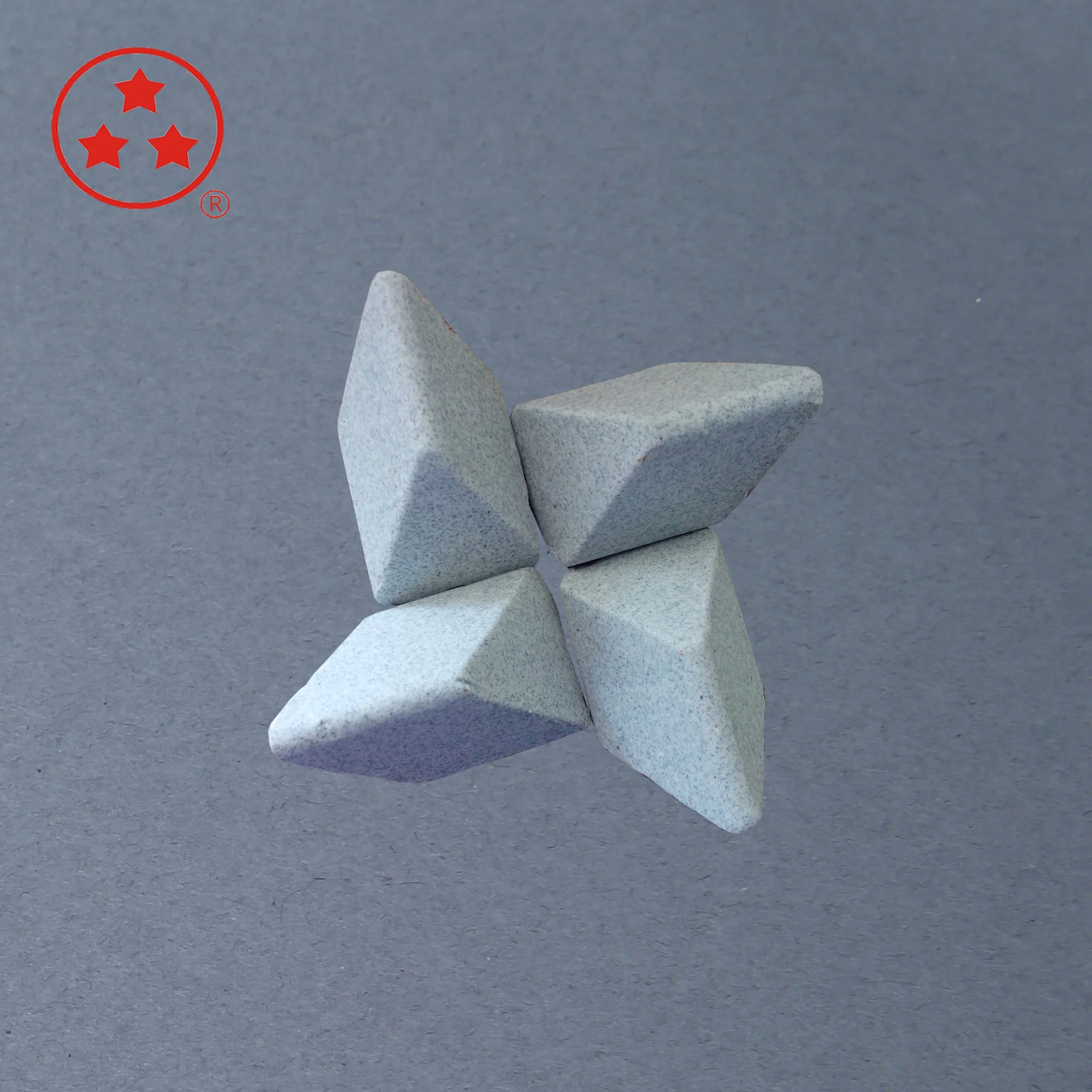 Angle Cut Triangle Tumbling Polishing Stone of Ceramic Media