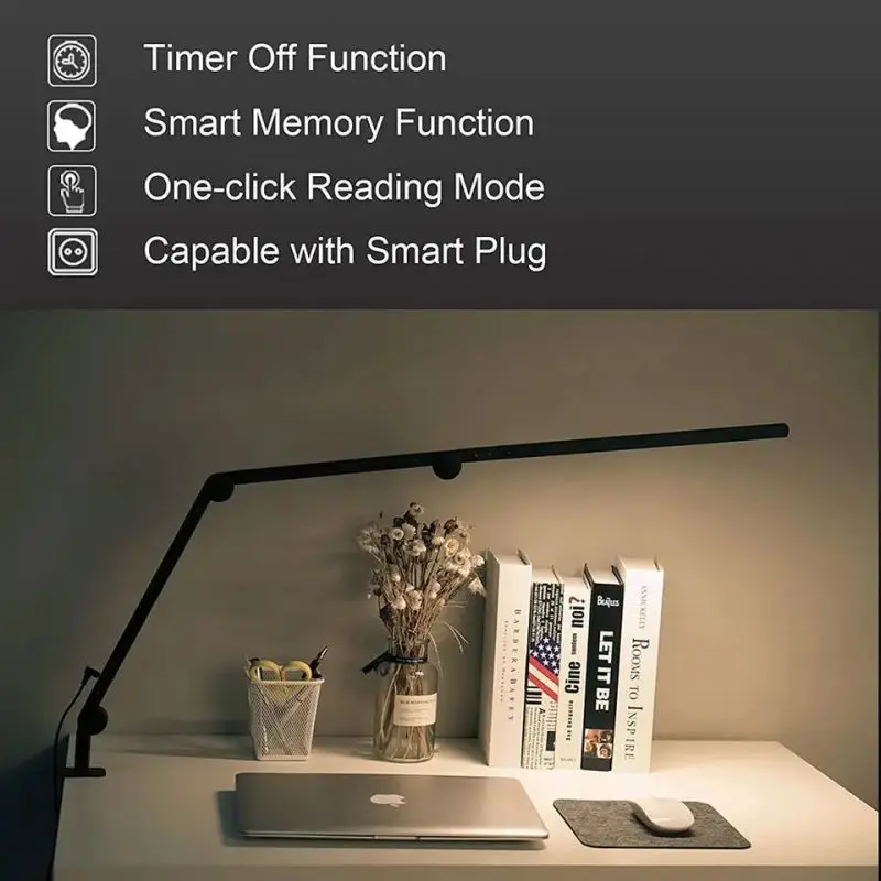 Led Desk Lamp Swing Arm Home Office Dormitory Working Studying Reading Table Lamp For Office