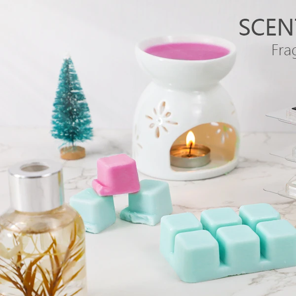 Custom Fragrances Rose Lavender Jasmine Cherry Natural Soy Wax Melts Cubes Candle Melts for Spa Relaxing Bath Yoga