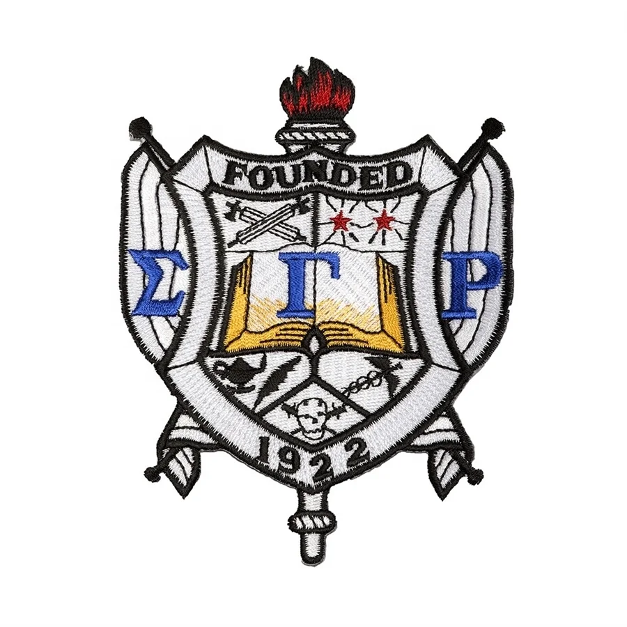 JF фабрика Sigma gamma rho sorority патчи для одежды вышивка