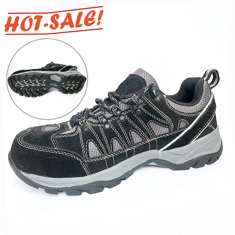 
High Quality Hot Sale Comfortable Breathable Lightweight Slip Resistant Esd Steel Toe Safety Shoes Work For Men 