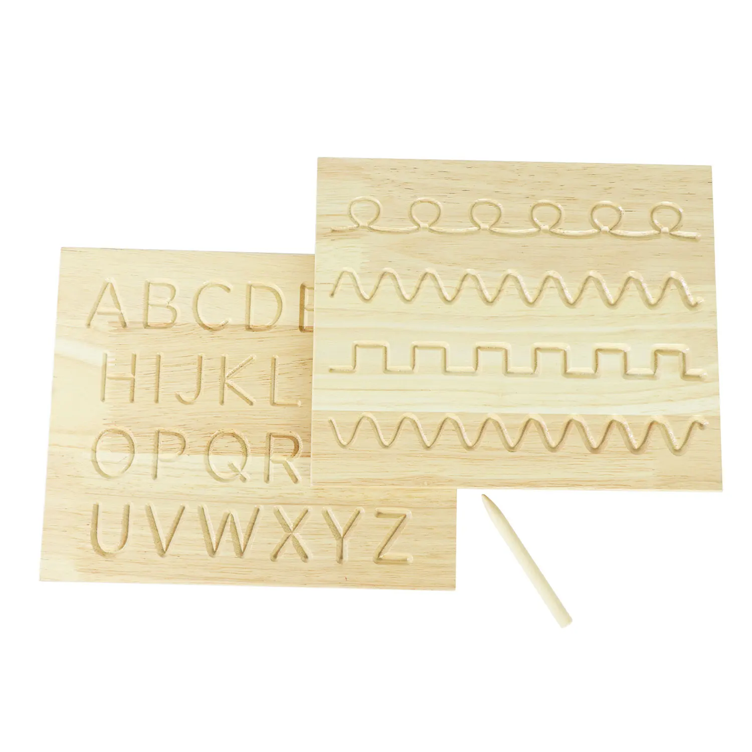
Alphabet Wood Tracing Board Lowercase Uppercase Wooden Baby Gifts Grand Daughter Class Room Gifts 