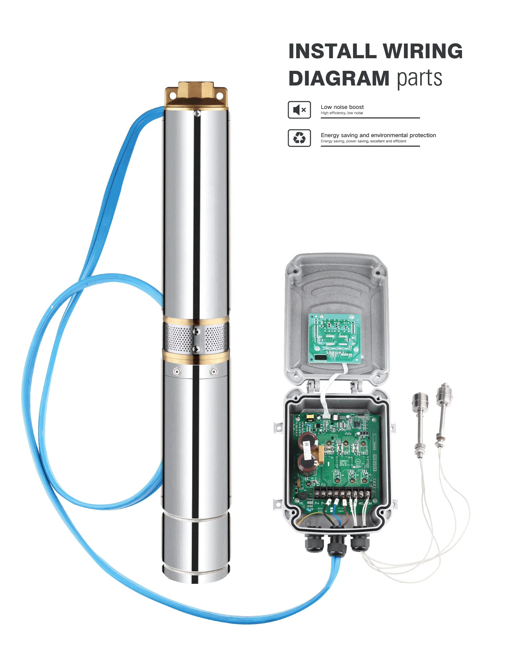 Submersible Borehole Ac Dc Brushless Deep Well Solar Water Pump For Agricultural Irrigation