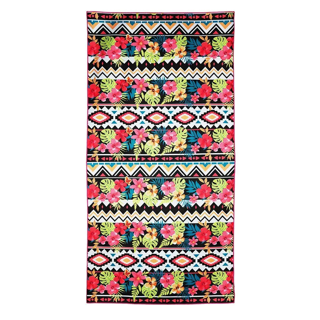 Wholesale high quality super soft luxury sand microfiber beach towel with custom size