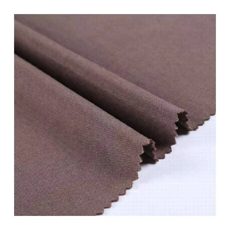 T/R/N/AN  217GSM stretch nylon polyester blend fabric plain dye grosgrain woven polyester mix nylon fabric for pants or dress