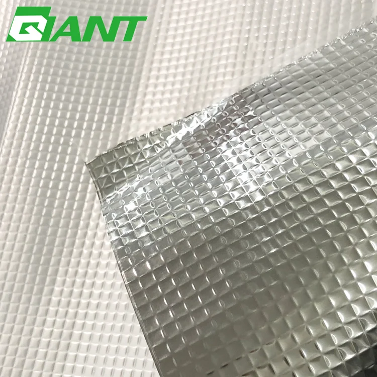 excellent thermal insulation material  5*5 embossed aluminum foil AL PET for rubber foam