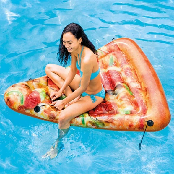 Intex 58752 Inflatable Sliced Pizza Mat Water Sports toy Swimming Floating Mat