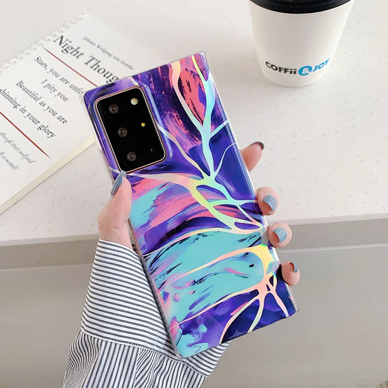 Чехол Fundas A32 для Samsung S21 Ultra Роскошный чехол телефона A72 A52 A21S A42 A12 FE Note 20 ультрамраморный