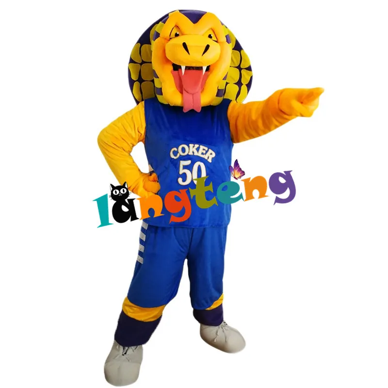 Cartoon Halloween Cosplay Party Christmas  Carnival Apparel  Sport Cobra  Mascot Costumes