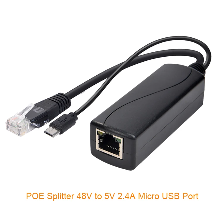 1500V High Voltage Isolation 48V to 12V 2A PoE Splitter For IP Camera