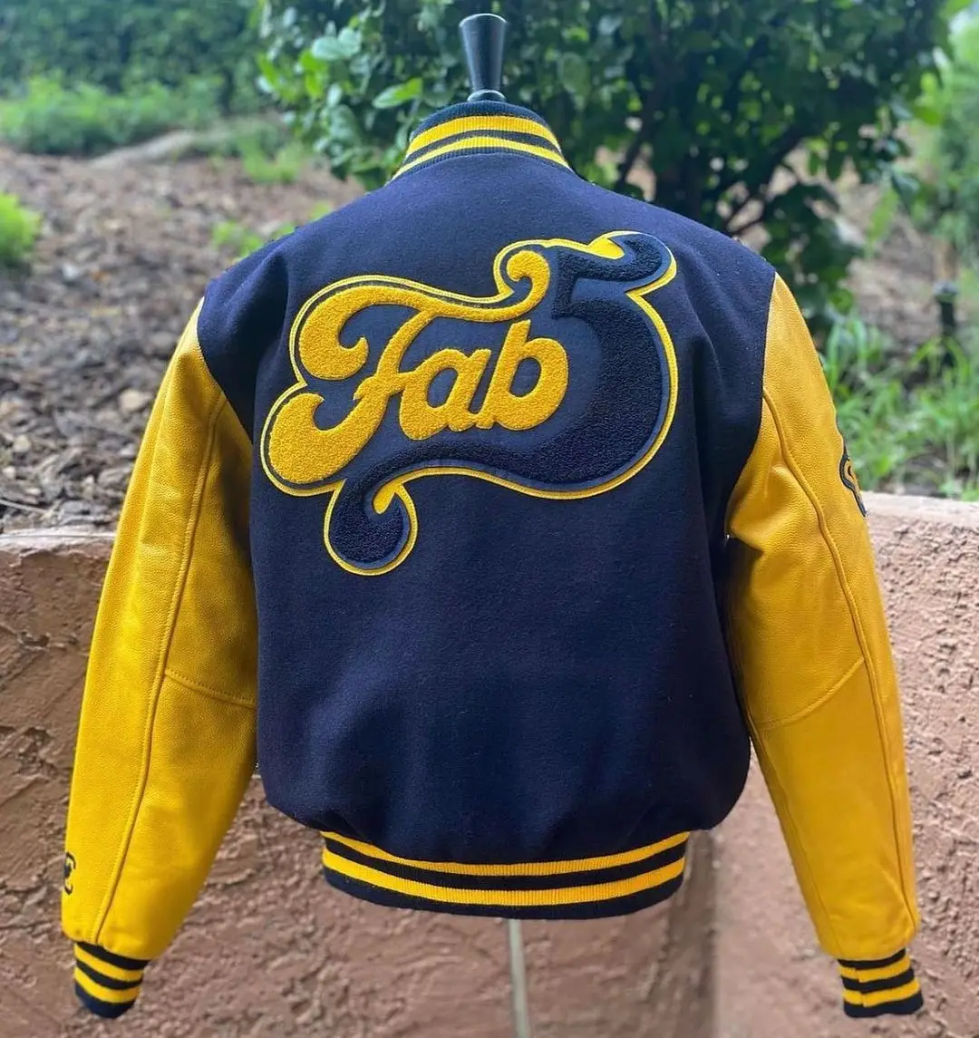 Yingling Hip Hop Baseball Jacket Men and Women Furry Letters Embroidery Loose Varsity Jackets Unisex Streetwear Casual Bomber Co