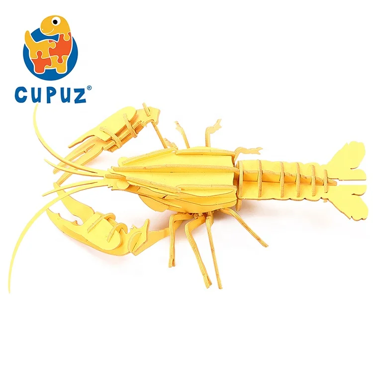 CUPUZ 3D игрушки-пазлы из картона для водных животных-раки самодельные самосборные модели бумажный набор рукоделия