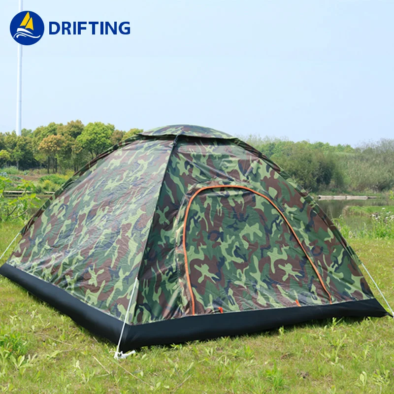 Large size 3 - 4 people camping Hand throw spring open outdoor Beach Automatic Pop up tent