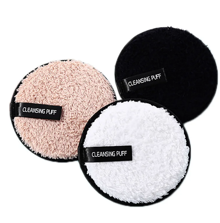 
Make up remover healthy skin Microfiber Cloth Pads Remover Towel Face Cleansing Makeup Lazy cleansing powder puff 