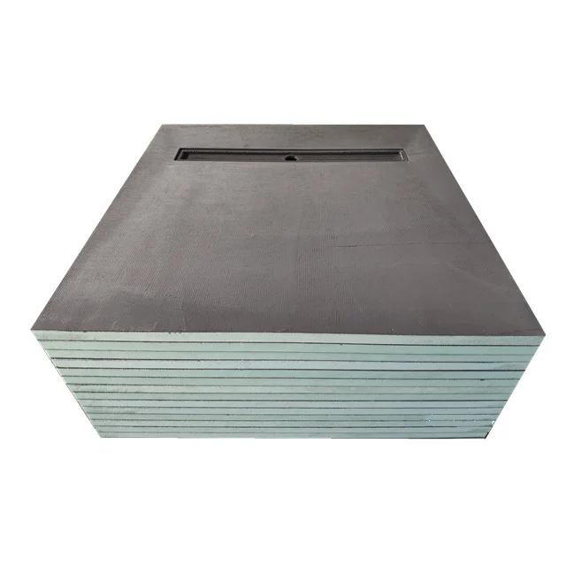 XPS FOAM PERIMETER LINEAR DRAIN SHOWER TRAY, PRE FABRICATED SHOWER PAN, THERMAL INSULATION LIGHTWEIGHT, WET BATHROOM